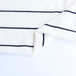 Load image into Gallery viewer, Navy Single Stripe Rayon Spandex Jersey | Made in USA
