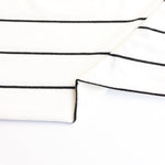 Load image into Gallery viewer, Black Single Stripe Rayon Spandex Jersey | Made in USA
