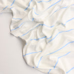 Load image into Gallery viewer, Light Periwinkle Single Stripe Rayon Spandex Jersey | Made in USA
