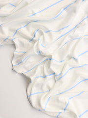 Load image into Gallery viewer, Light Periwinkle Single Stripe Rayon Spandex Jersey | Made in USA
