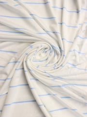 Load image into Gallery viewer, Light Periwinkle Single Stripe Rayon Spandex Jersey | Made in USA