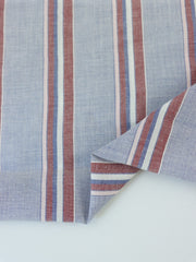 Load image into Gallery viewer, Red, White &amp; Blue Cotton Shirting | Designer Deadstock