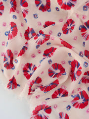 Load image into Gallery viewer, Tie Dye Sparks Cotton Organza | Designer Deadstock