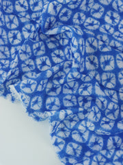 Load image into Gallery viewer, Royal Shibori Tie Dye Cotton Organza | Designer Deadstock