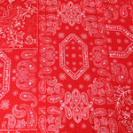 Load image into Gallery viewer, Red Bandana Rayon Challis

