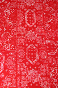 Red Bandana Rayon Challis