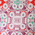 Load image into Gallery viewer, Hot Red/Mint/Boysenberry Boho Rayon Challis
