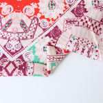 Load image into Gallery viewer, Hot Red/Mint/Boysenberry Boho Rayon Challis
