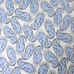 Load image into Gallery viewer, Cobalt Paisley on White Rayon Challis
