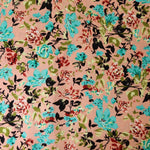 Load image into Gallery viewer, Shae Floral on Peachy Pink Rayon Challis
