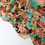 Load image into Gallery viewer, Shae Floral on Peachy Pink Rayon Challis
