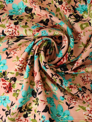 Load image into Gallery viewer, Shae Floral on Peachy Pink Rayon Challis
