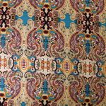 Load image into Gallery viewer, Brilliant Blue &amp; Beige Boho Rayon Challis
