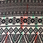 Load image into Gallery viewer, Streaking Geometric Stripe Rayon Challis
