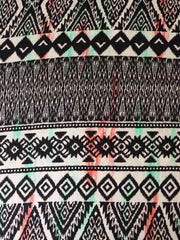 Load image into Gallery viewer, Streaking Geometric Stripe Rayon Challis
