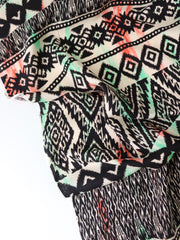 Load image into Gallery viewer, Streaking Geometric Stripe Rayon Challis
