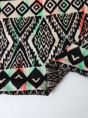 Load image into Gallery viewer, Streaking Geometric Stripe Rayon Challis
