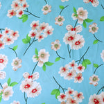 Load image into Gallery viewer, Talia Floral on Blue Rayon Challis
