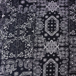 Load image into Gallery viewer, Black Bandana Rayon Challis
