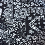 Load image into Gallery viewer, Black Bandana Rayon Challis
