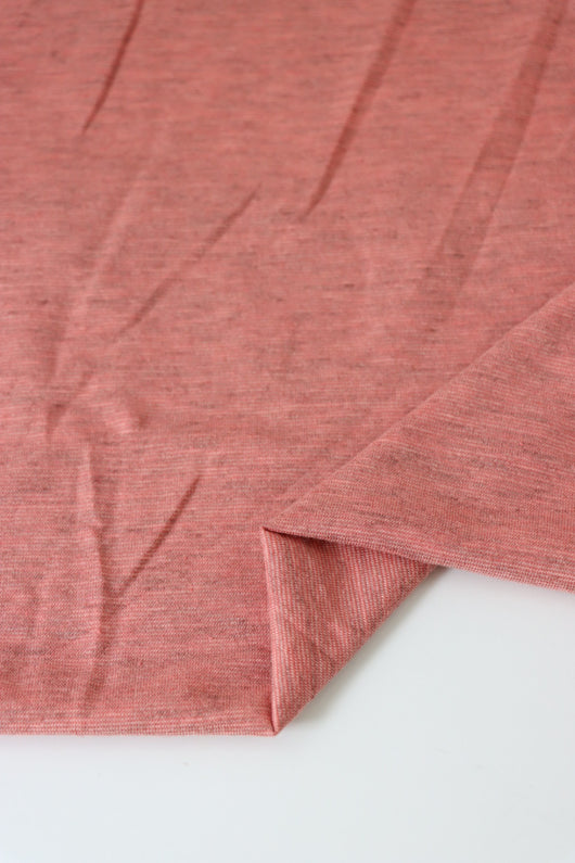 Coral Pink Organic Cotton/Hemp/Yak Jersey | By The Half Yard