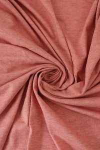 Coral Pink Organic Cotton/Hemp/Yak Jersey | By The Half Yard