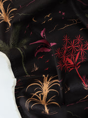 Load image into Gallery viewer, Beach Day on Black Hemp Tencel
