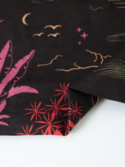 Load image into Gallery viewer, Beach Day on Black Hemp Tencel
