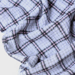 Load image into Gallery viewer, Gray &amp; Pink Plaid Cotton Double Gauze | Designer Deadstock
