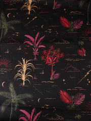 Load image into Gallery viewer, Beach Day on Black Hemp Tencel
