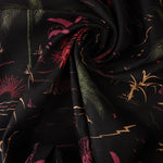 Load image into Gallery viewer, Beach Day on Black Hemp Tencel
