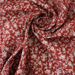 Load image into Gallery viewer, Scrolling Floral on Rust Hemp Tencel
