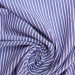 Load image into Gallery viewer, Blue/White/Red Cotton Chambray Shirting
