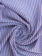 Load image into Gallery viewer, Blue/White/Red Cotton Chambray Shirting
