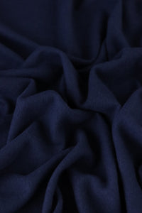 1YD PRECUT; Navy Brushed Sweater Knit