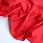 Load image into Gallery viewer, Red Embroidered Cotton Poly
