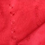 Load image into Gallery viewer, Red Embroidered Cotton Poly
