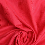 Load image into Gallery viewer, Red Embroidered Cotton Poly
