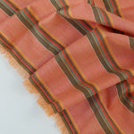 Load image into Gallery viewer, Orange Multi Stripe Cotton Shirting | Designer Deadstock
