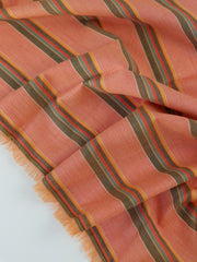 Load image into Gallery viewer, Orange Multi Stripe Cotton Shirting | Designer Deadstock