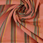 Load image into Gallery viewer, Orange Multi Stripe Cotton Shirting | Designer Deadstock
