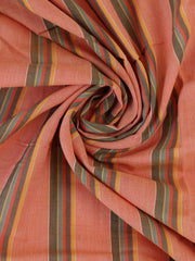 Load image into Gallery viewer, Orange Multi Stripe Cotton Shirting | Designer Deadstock