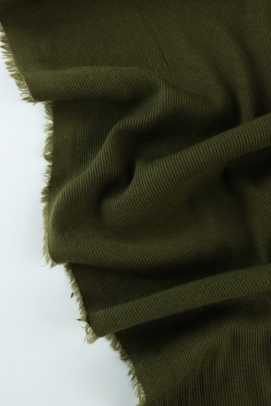 Olive Vaeroy 2x1 Rib Knit