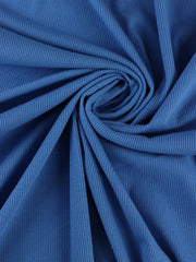 Load image into Gallery viewer, French Blue Vaeroy 2x1 Rib Knit
