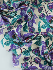 Load image into Gallery viewer, Sacha Floral on Ivory Cotton Poplin | Designer Deadstock