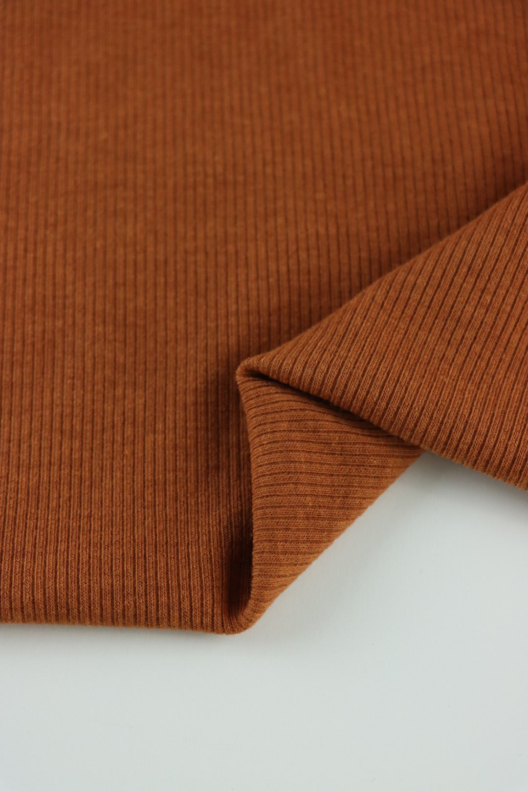 Ribbing Fabric in Pumpkin for Neckbands & Cuffs Premium 
