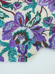 Load image into Gallery viewer, Sacha Floral on Ivory Cotton Poplin | Designer Deadstock