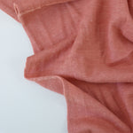 Load image into Gallery viewer, Coral Pink Textured Stripe Organic Cotton &amp; Hemp Jersey
