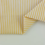Load image into Gallery viewer, Butter &amp; White Mini Stripe Cotton Shirting | Designer Deadstock
