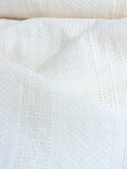 Load image into Gallery viewer, Ivory Embroidered Eyelet Cotton